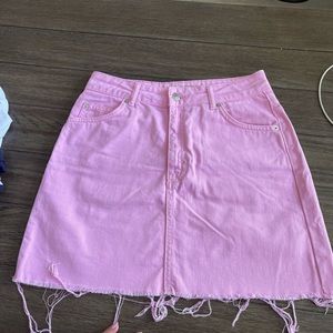 Pink Topshop Mini Skirt